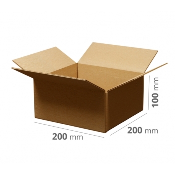 Pudełka klapowe 200x200x100 mm (dł. x szer. x wys.) 10 sztuk